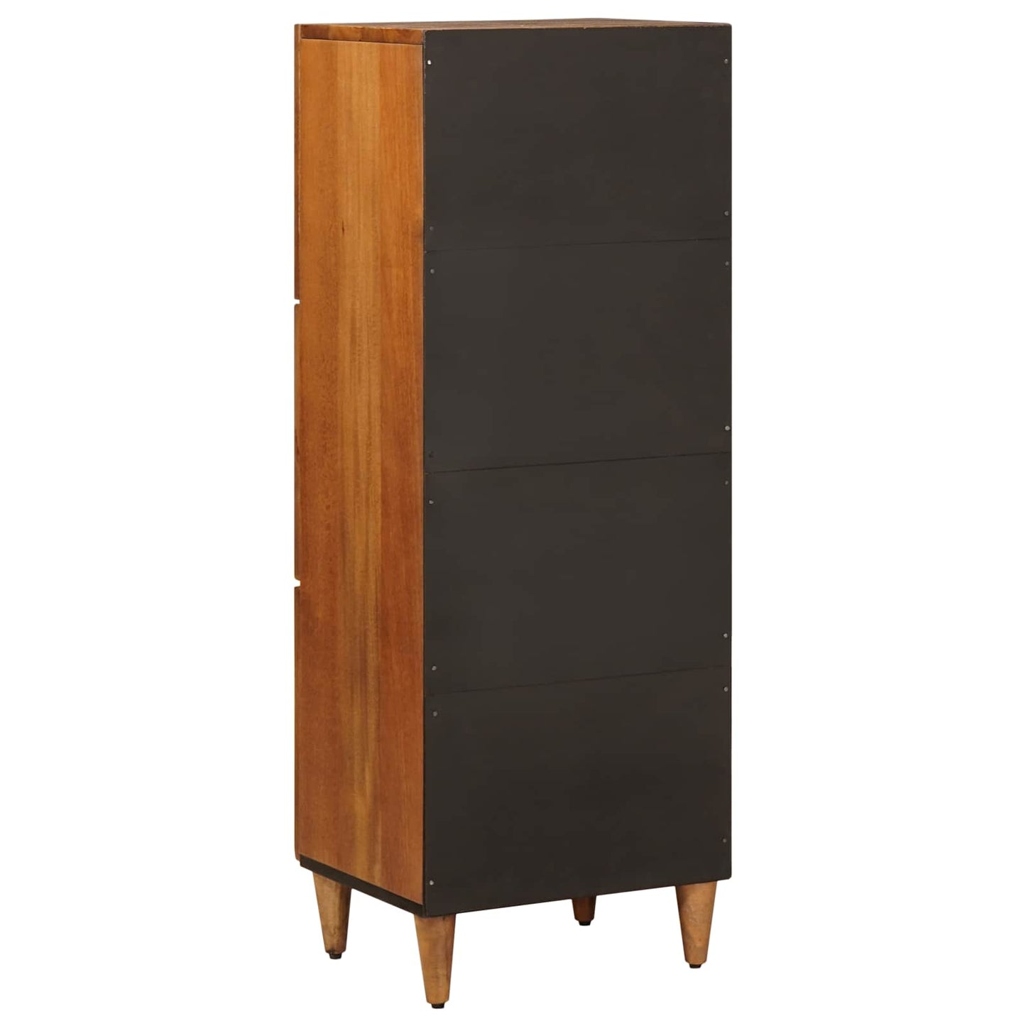 vidaXL Highboard με πόρτα Καρυδιά 40 x 33 x 110 εκ Στερεό ξύλο μάνγκο