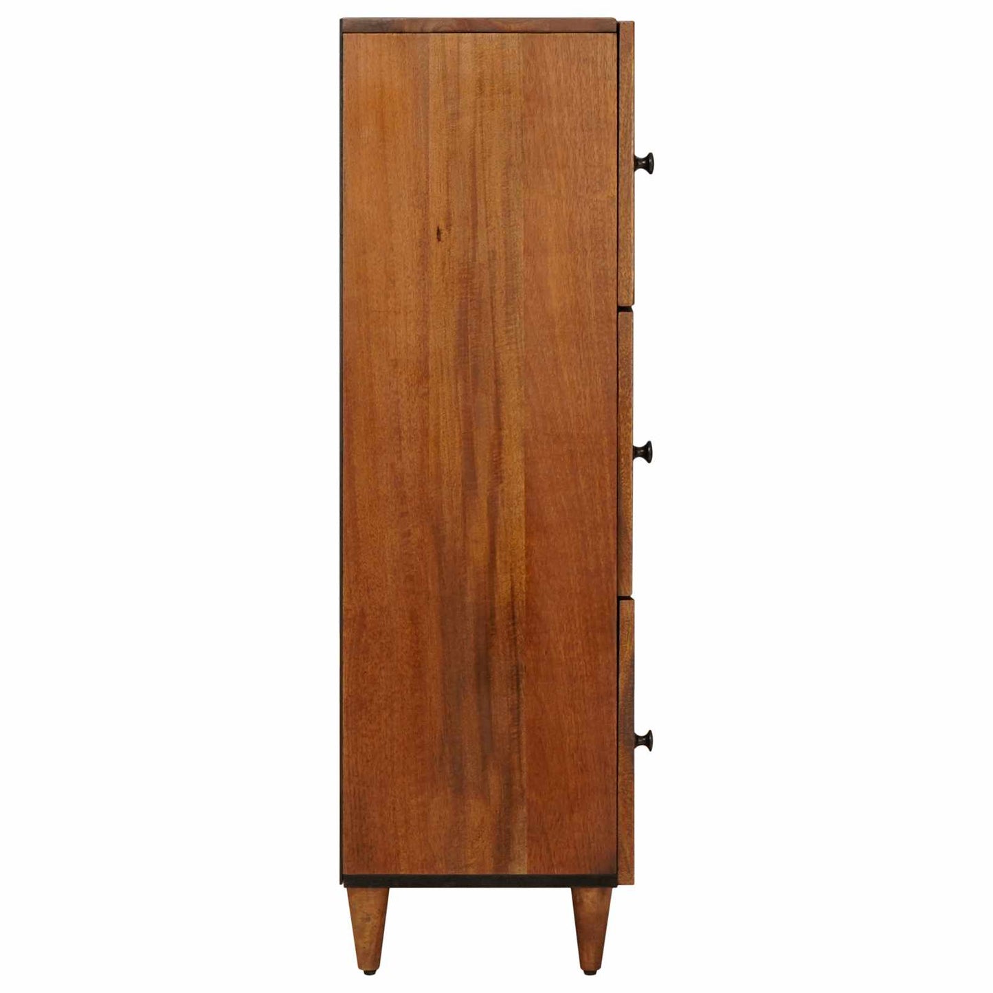 vidaXL Highboard με πόρτα Καρυδιά 40 x 33 x 110 εκ Στερεό ξύλο μάνγκο