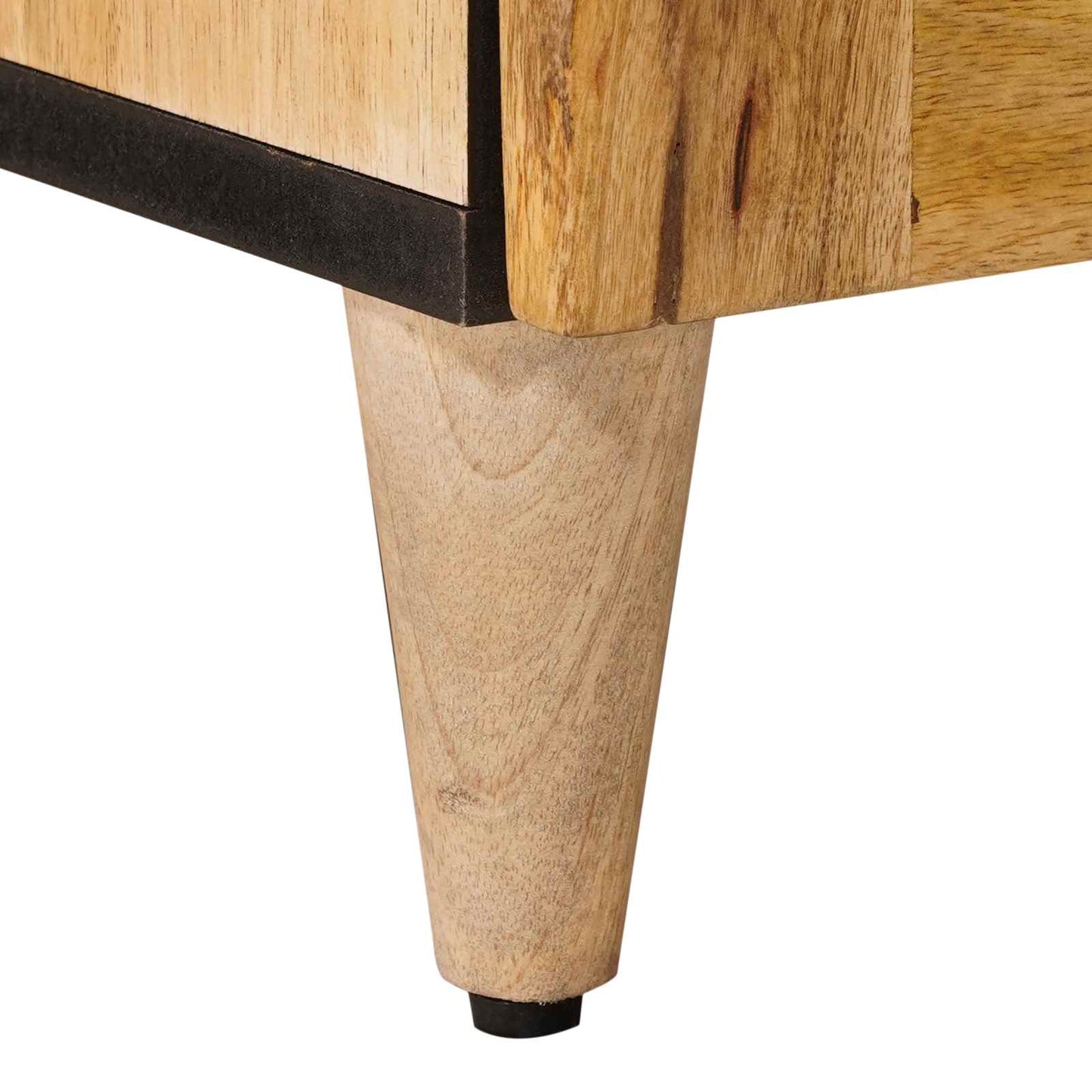 vidaXL Κομοδίνο 2 pcs Φυσικό 40 x 33,5 x 46 εκ Στερεό ξύλο μάνγκο