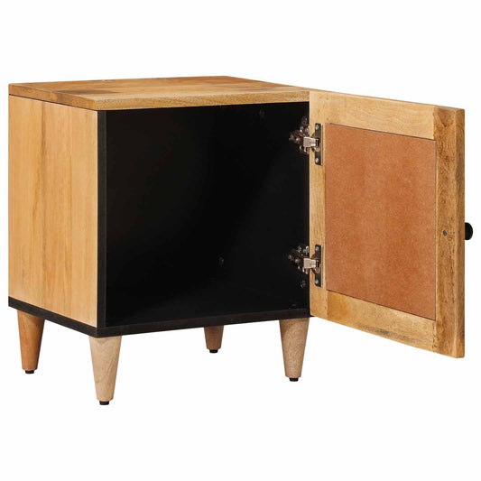 vidaXL Κομοδίνο 2 pcs Φυσικό 40 x 33,5 x 46 εκ Στερεό ξύλο μάνγκο