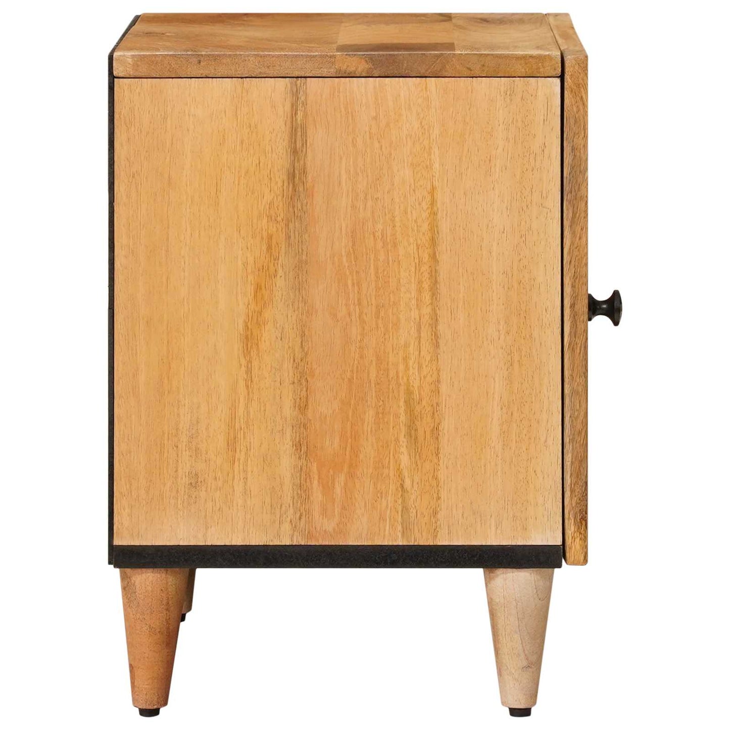 vidaXL Κομοδίνο 2 pcs Φυσικό 40 x 33,5 x 46 εκ Στερεό ξύλο μάνγκο