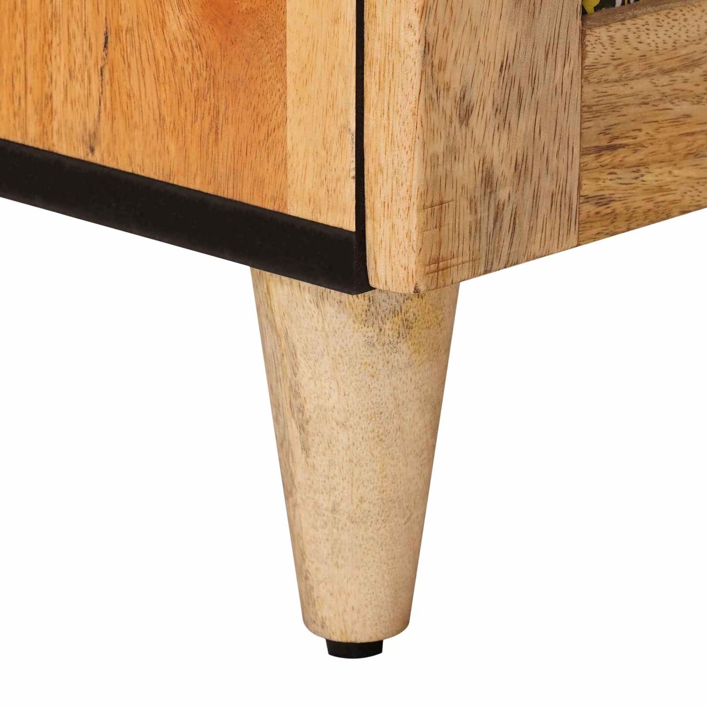 vidaXL Κομοδίνο 2 pcs Φυσικό 40 x 33,5 x 46 εκ Στερεό ξύλο μάνγκο