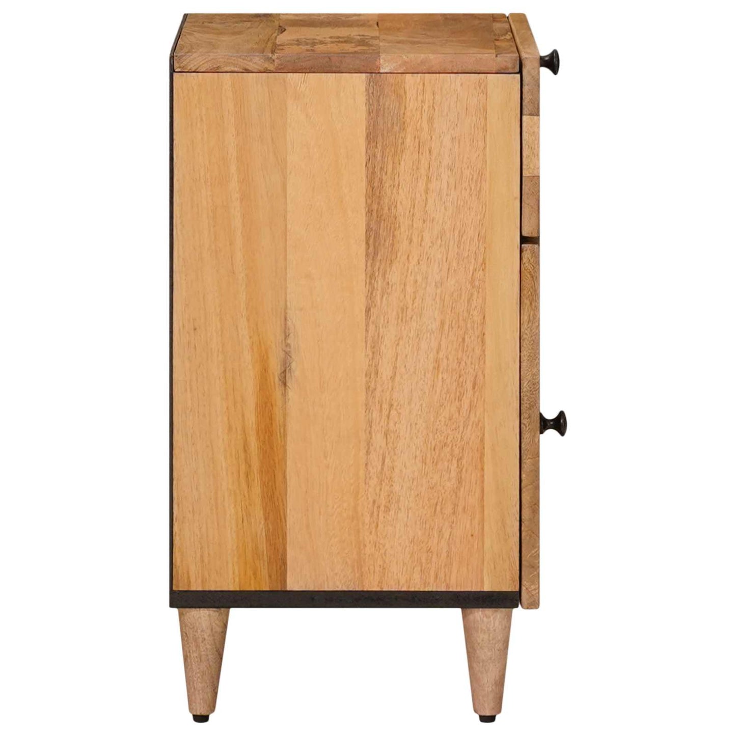 vidaXL Κομοδίνο με συρτάρι Φυσικό 50 x 33 x 60 εκ Στερεό ξύλο μάνγκο