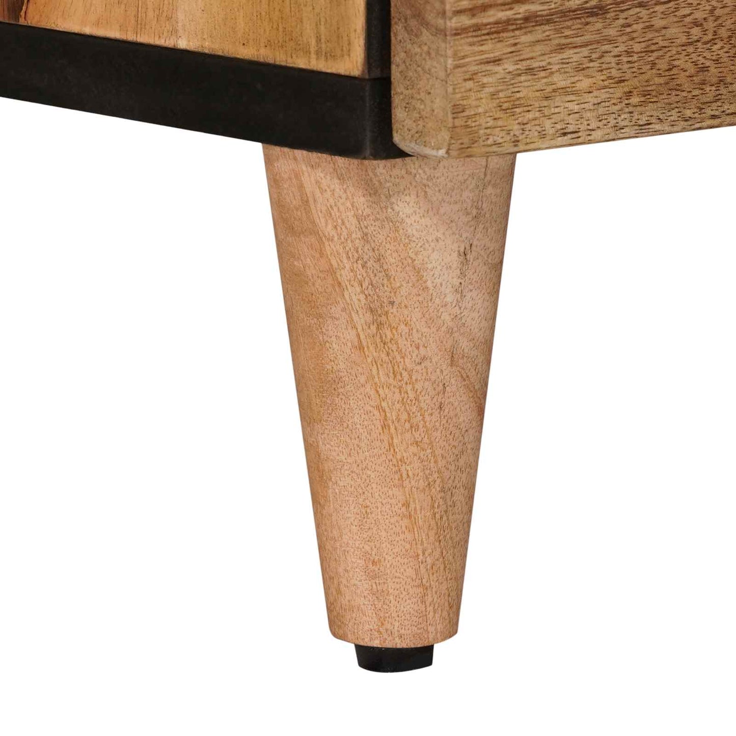 vidaXL Κομοδίνο με συρτάρι Φυσικό 50 x 33 x 62 εκ. Στερεό ξύλο μάνγκο