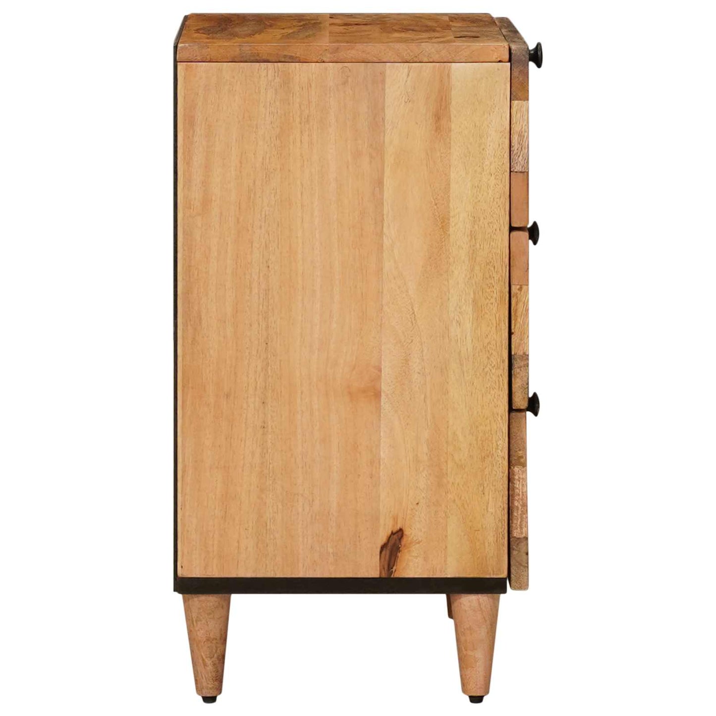 vidaXL Κομοδίνο με συρτάρι Φυσικό 50 x 33 x 62 εκ. Στερεό ξύλο μάνγκο