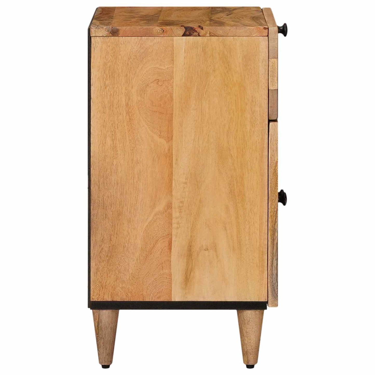 vidaXL Κομοδίνο με συρτάρι Φυσικό 50 x 33 x 60 εκ Στερεό ξύλο μάνγκο