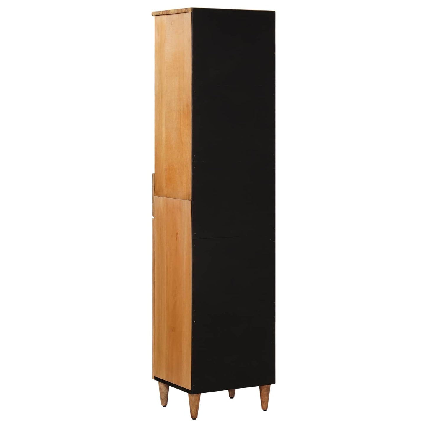 vidaXL Ντουλάπι Μπάνιου Φυσικό 38 x 33 x 160 εκ. Στερεό ξύλο μάνγκο