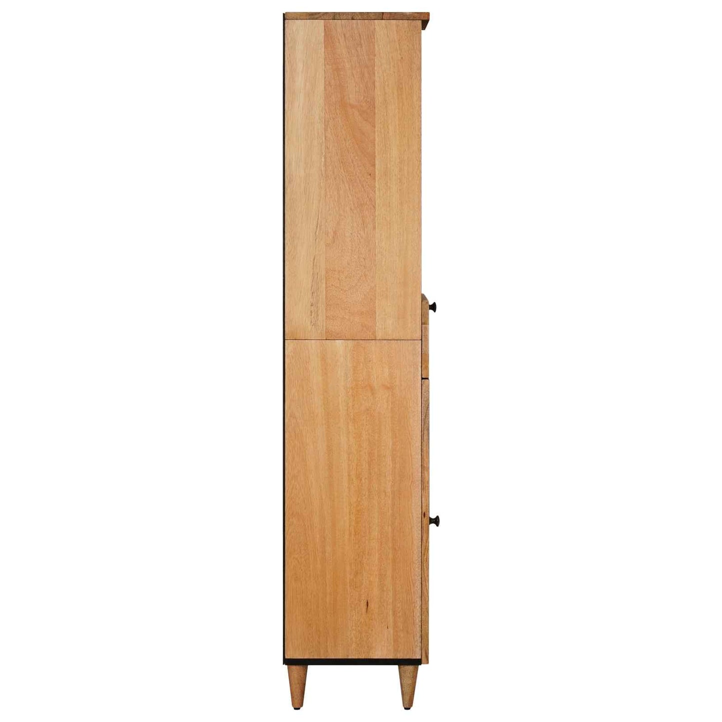 vidaXL Ντουλάπι Μπάνιου Φυσικό 38 x 33 x 160 εκ. Στερεό ξύλο μάνγκο