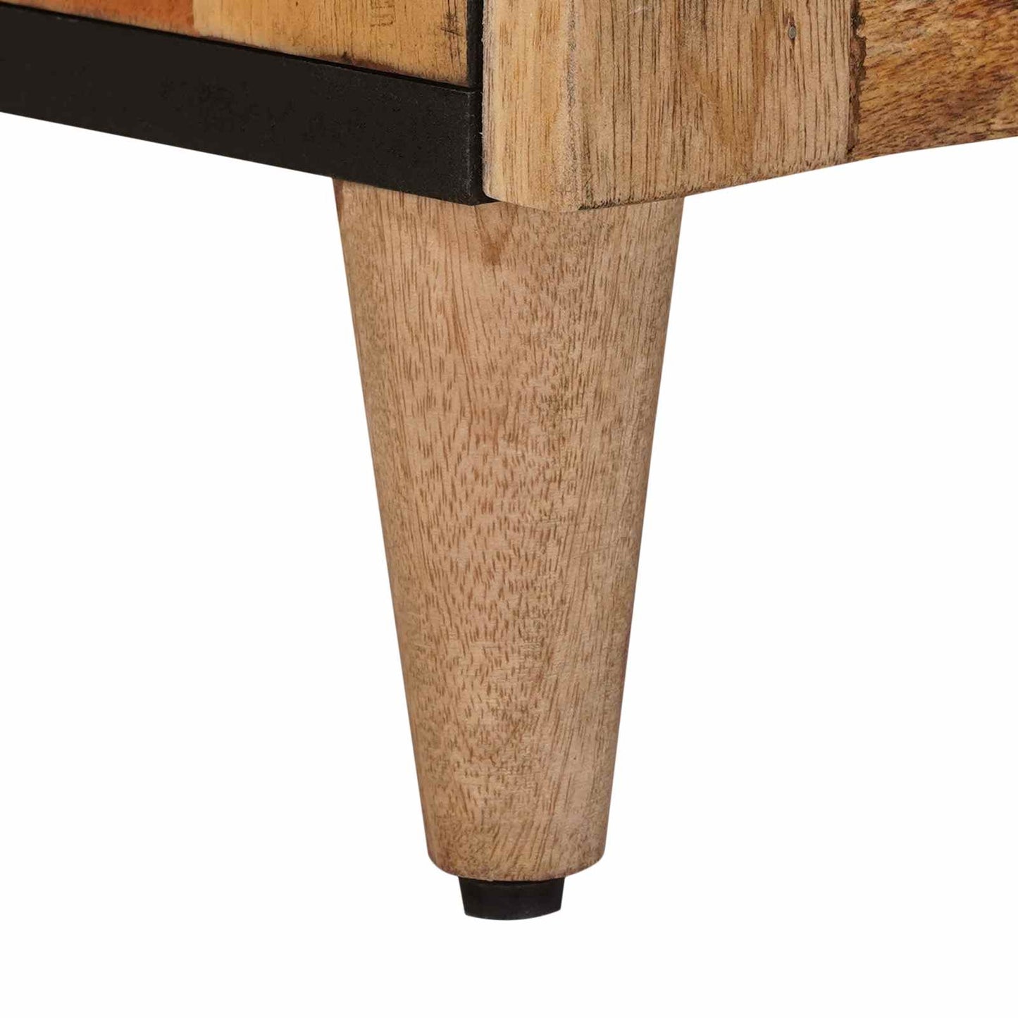 vidaXL Πλαϊνό γραφείο Φυσικό 60 x 33 x 75 cm Στερεό ξύλο μάνγκο
