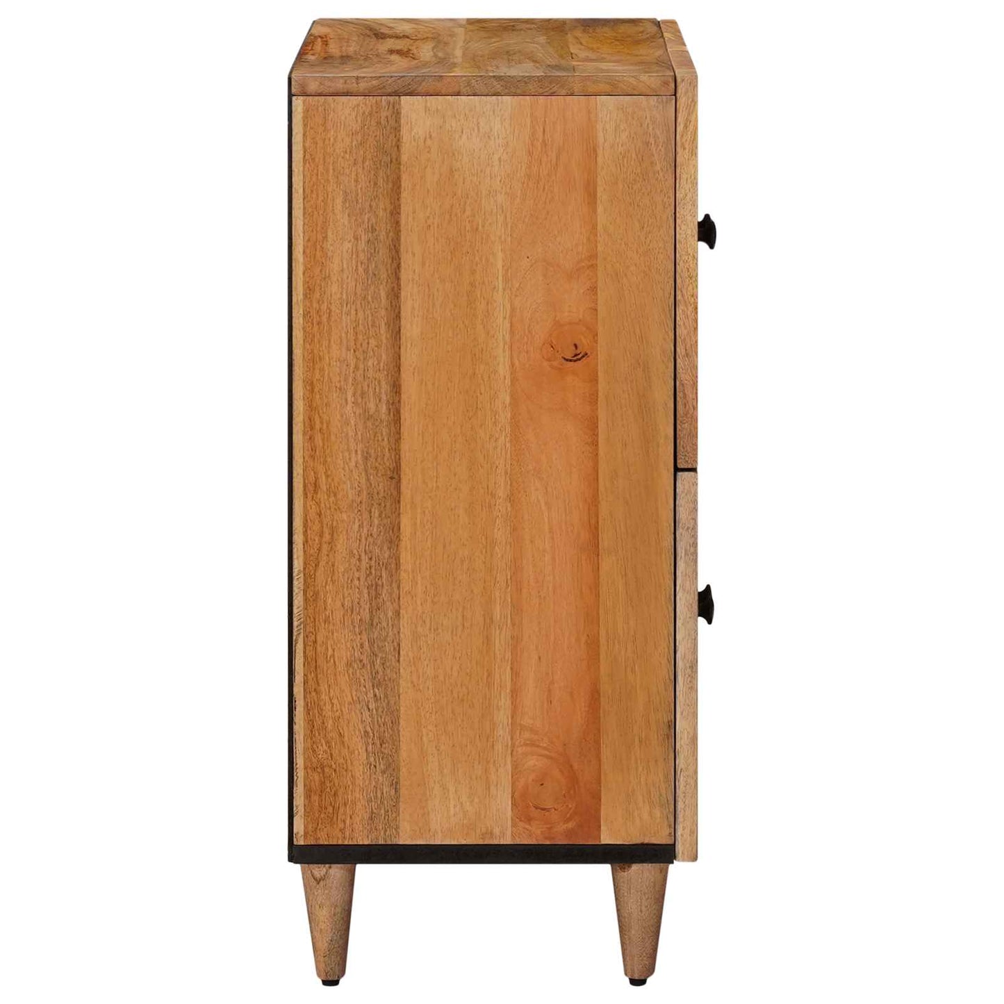 vidaXL Πλαϊνό γραφείο Φυσικό 60 x 33 x 75 cm Στερεό ξύλο μάνγκο