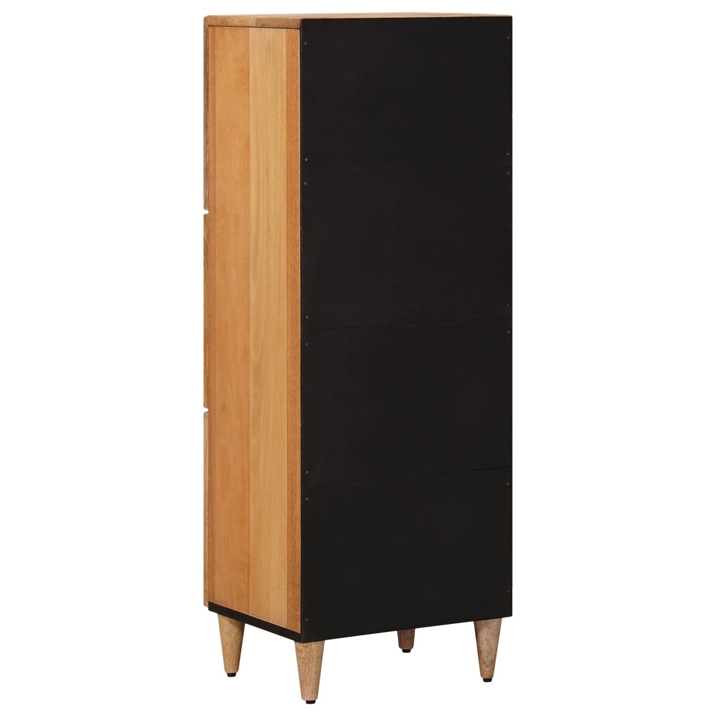 vidaXL Highboard με πόρτα Φυσικό 40 x 33 x 110 εκ Στερεό ξύλο μάνγκο