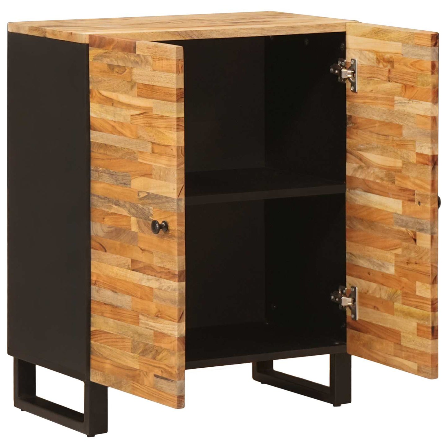 vidaXL Μπουφές Αποθήκευσης Καφέ 60 x 33 x 75 cm Στερεό ξύλο μάνγκο