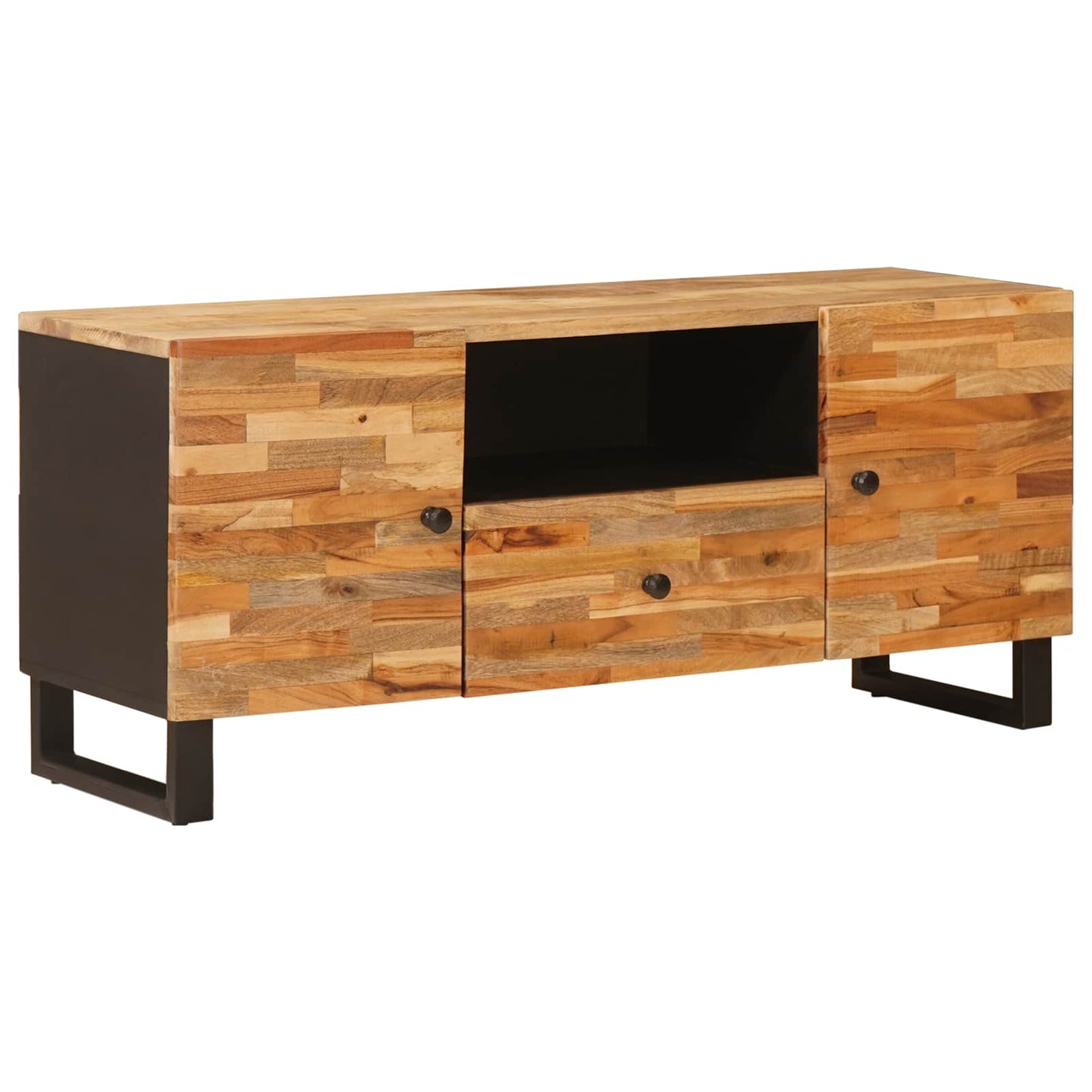 vidaXL Ντουλάπι TV με ράφι Καφέ 105 x 33 x 46 εκ. Στερεό ξύλο μάνγκο