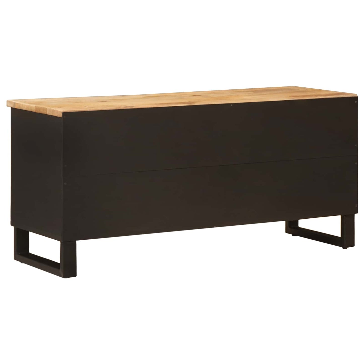 vidaXL Ντουλάπι TV με συρτάρι Καφέ 100 x 33 x 46 εκ Στερεό ξύλο μάνγκο