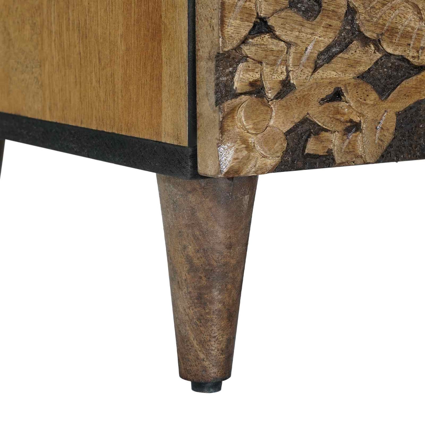 vidaXL Ντουλάπι TV Καφέ 70 x 33,5 x 46 εκ. Στερεό ξύλο μάνγκο