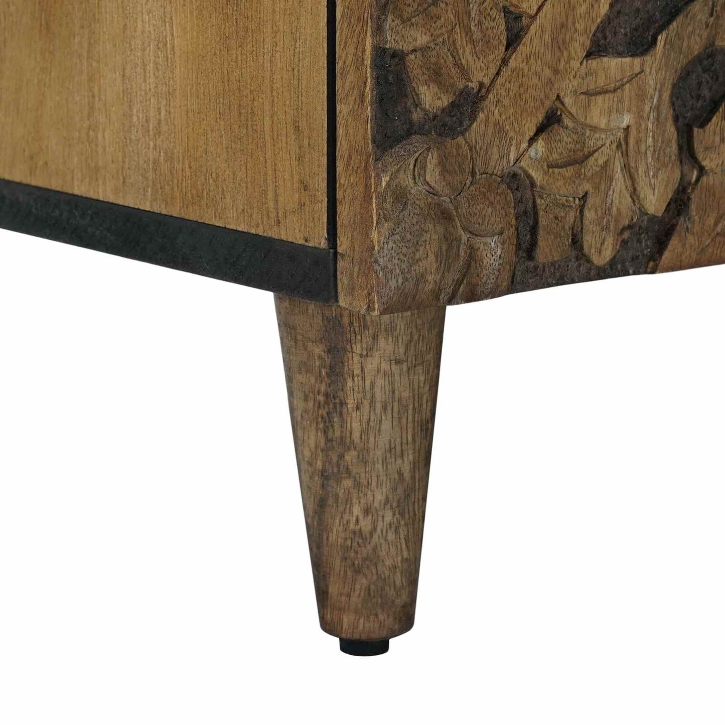 vidaXL Ντουλάπι TV Καφέ 105 x 33,5 x 46 εκ. Στερεό ξύλο μάνγκο