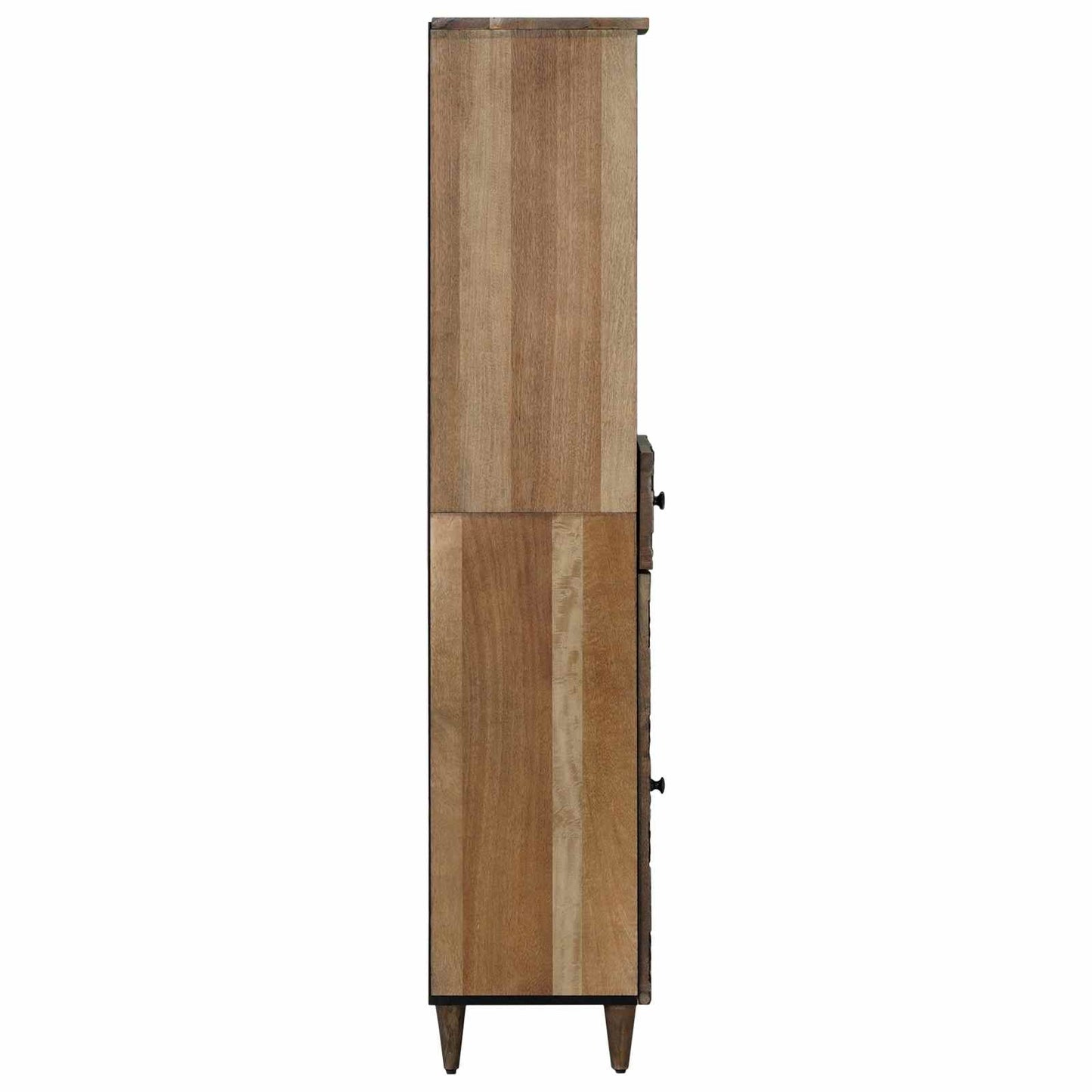 vidaXL Ντουλάπι Μπάνιου Καφέ 38 x 33,5 x 160 εκ Στερεό ξύλο μάνγκο