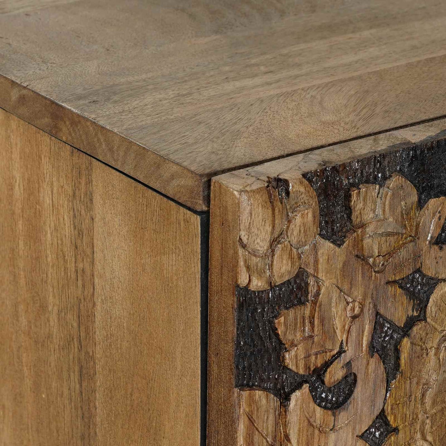 vidaXL Ψηλή Επιφάνεια Καφέ 60 x 33,5 x 100 εκ. Στερεό ξύλο μάνγκο