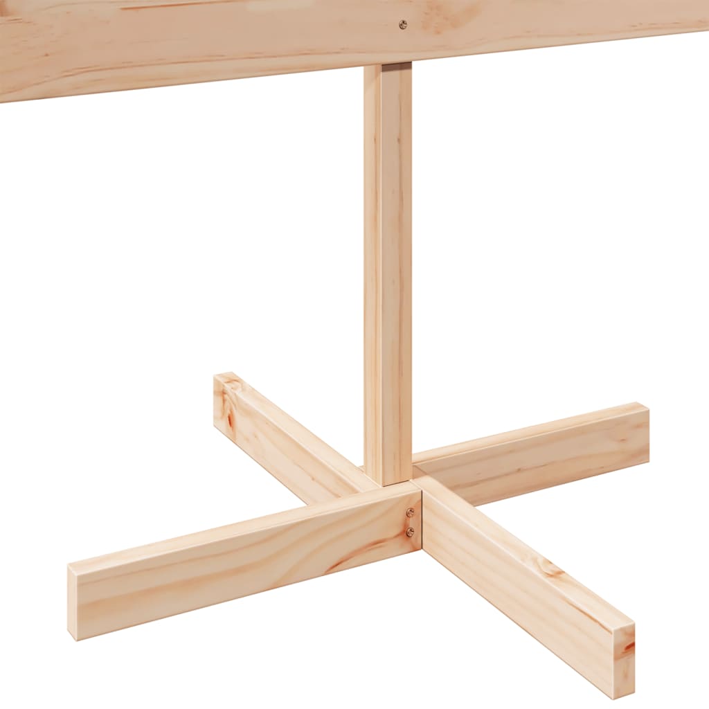 vidaXL Χριστουγεννιάτικο Δέντρο Ξύλινο Διακόσμηση 150 εκ. Μασίφ