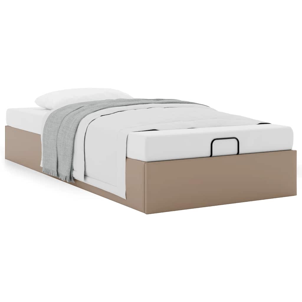 vidaXL Οθωμανικό κρεβάτι χωρίς στρώμα Cappucino 80x200 cm Faux Leather