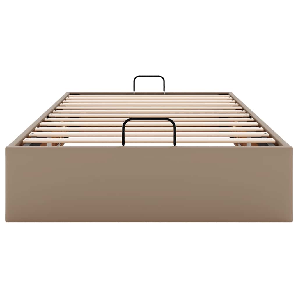 vidaXL Οθωμανικό κρεβάτι χωρίς στρώμα Cappucino 80x200 cm Faux Leather