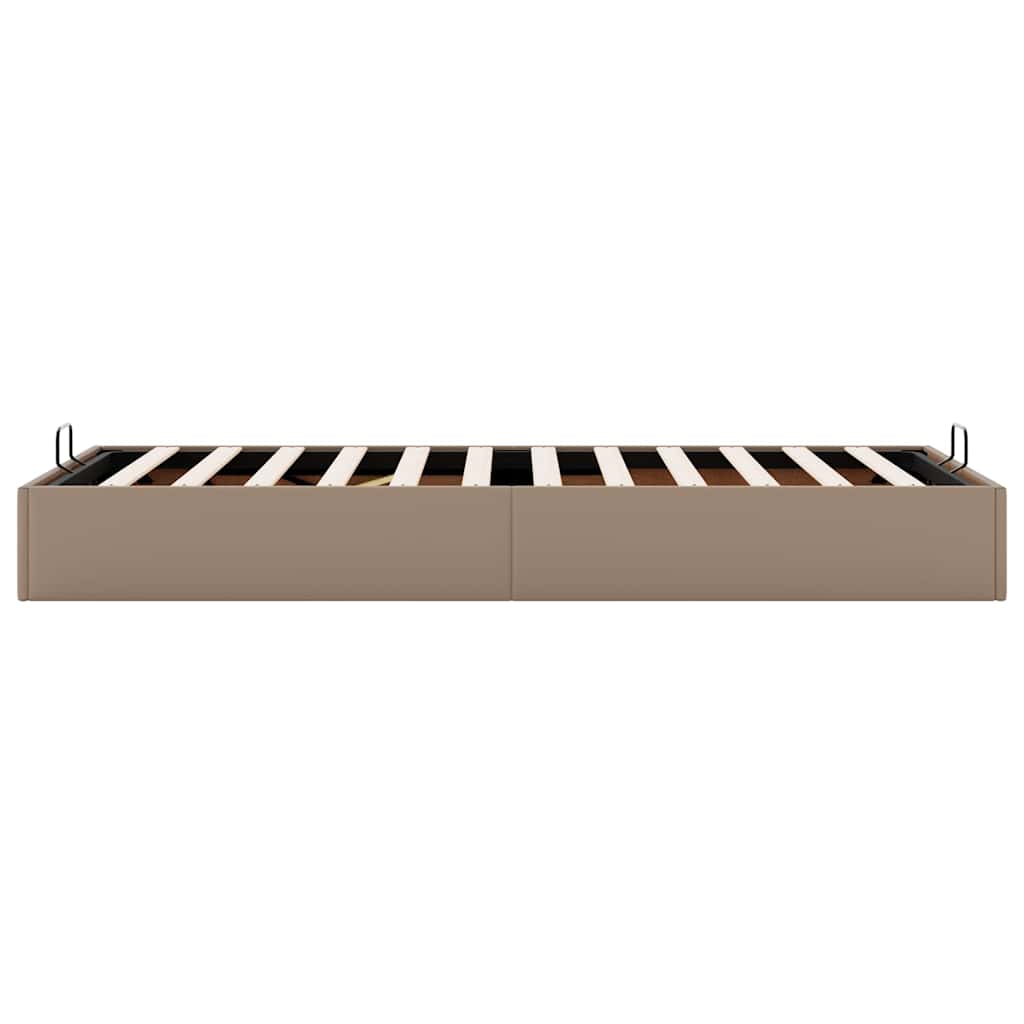 vidaXL Οθωμανικό κρεβάτι χωρίς στρώμα Cappucino 80x200 cm Faux Leather