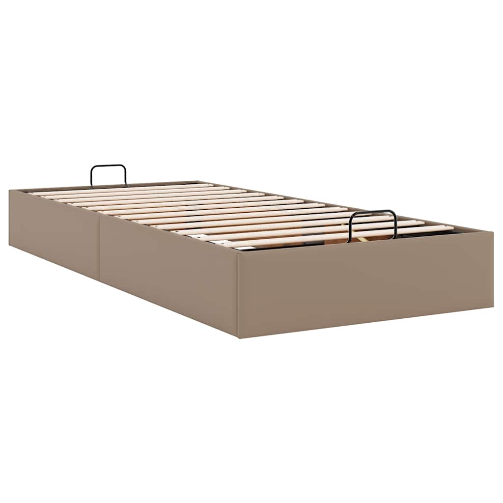 vidaXL Οθωμανικό κρεβάτι χωρίς στρώμα Cappucino 80x200 cm Faux Leather