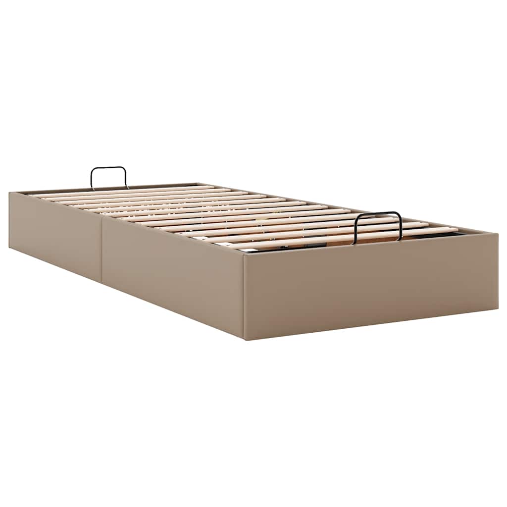 vidaXL Οθωμανικό κρεβάτι χωρίς στρώμα Cappucino 80x200 cm Faux Leather