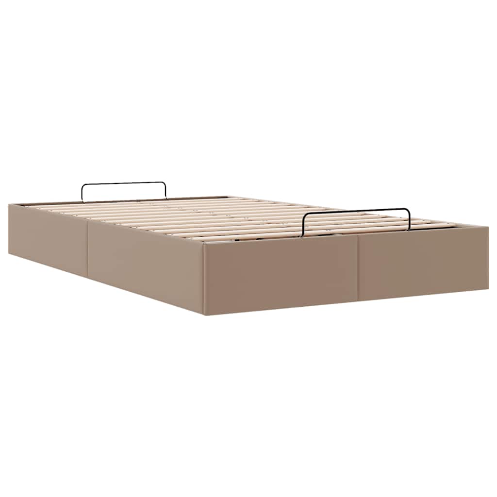 vidaXL Οθωμανικό κρεβάτι χωρίς στρώμα Cappucino120x190 cm Faux Leather