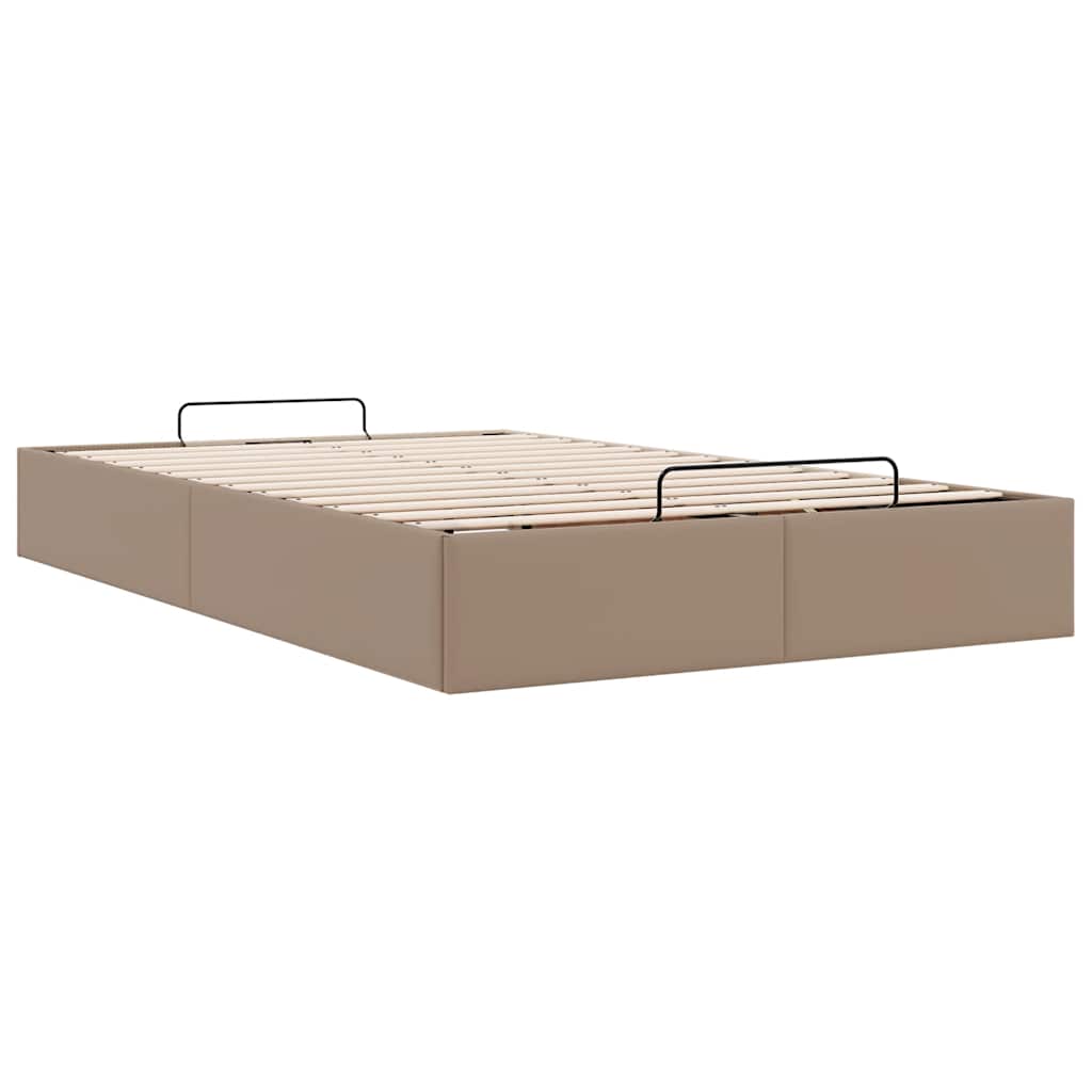 vidaXL Οθωμανικό κρεβάτι χωρίς στρώμα Cappucino120x190 cm Faux Leather