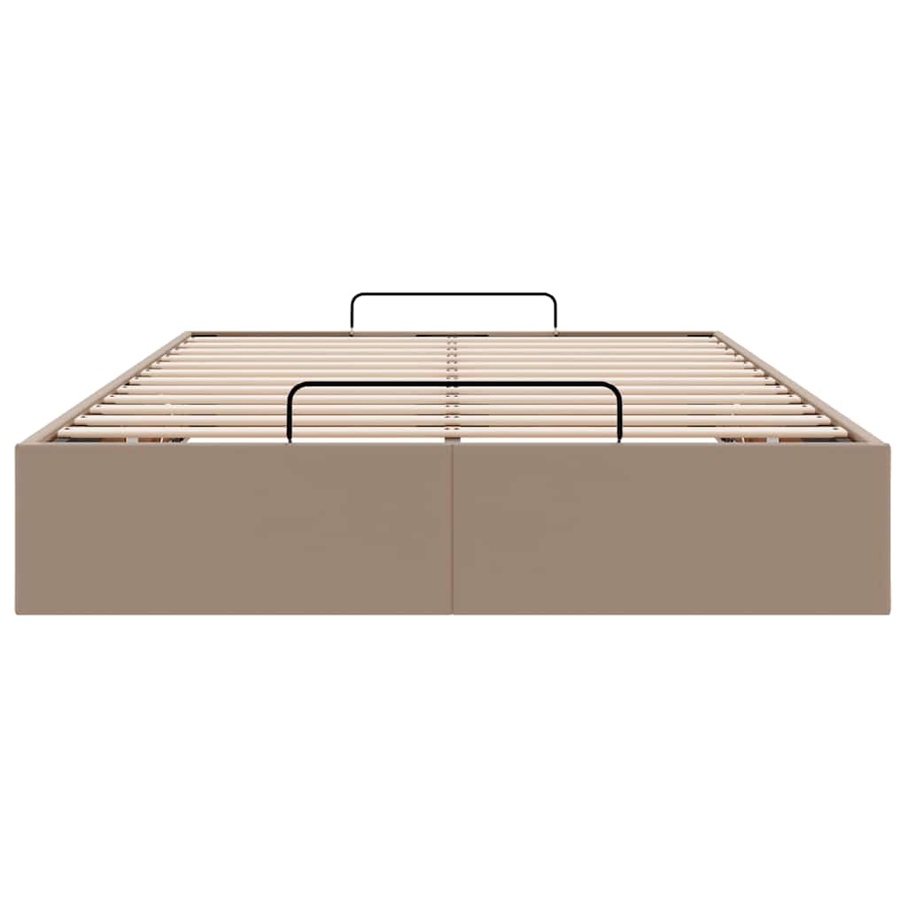 vidaXL Οθωμανικό κρεβάτι χωρίς στρώμα Cappucino 80x200 cm Faux Leather