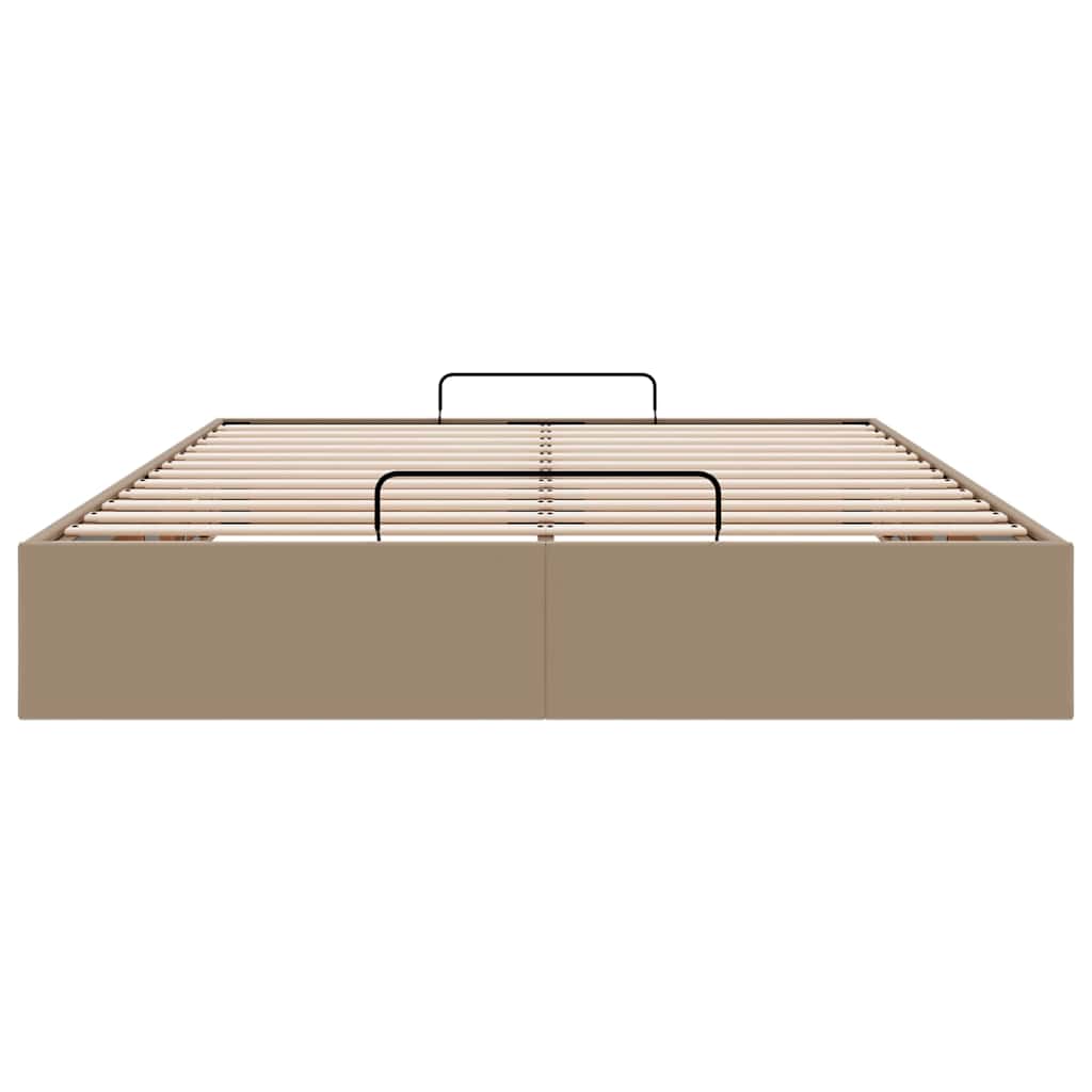 vidaXL Οθωμανικό κρεβάτι χωρίς στρώμα Cappucino 80x200 cm Faux Leather