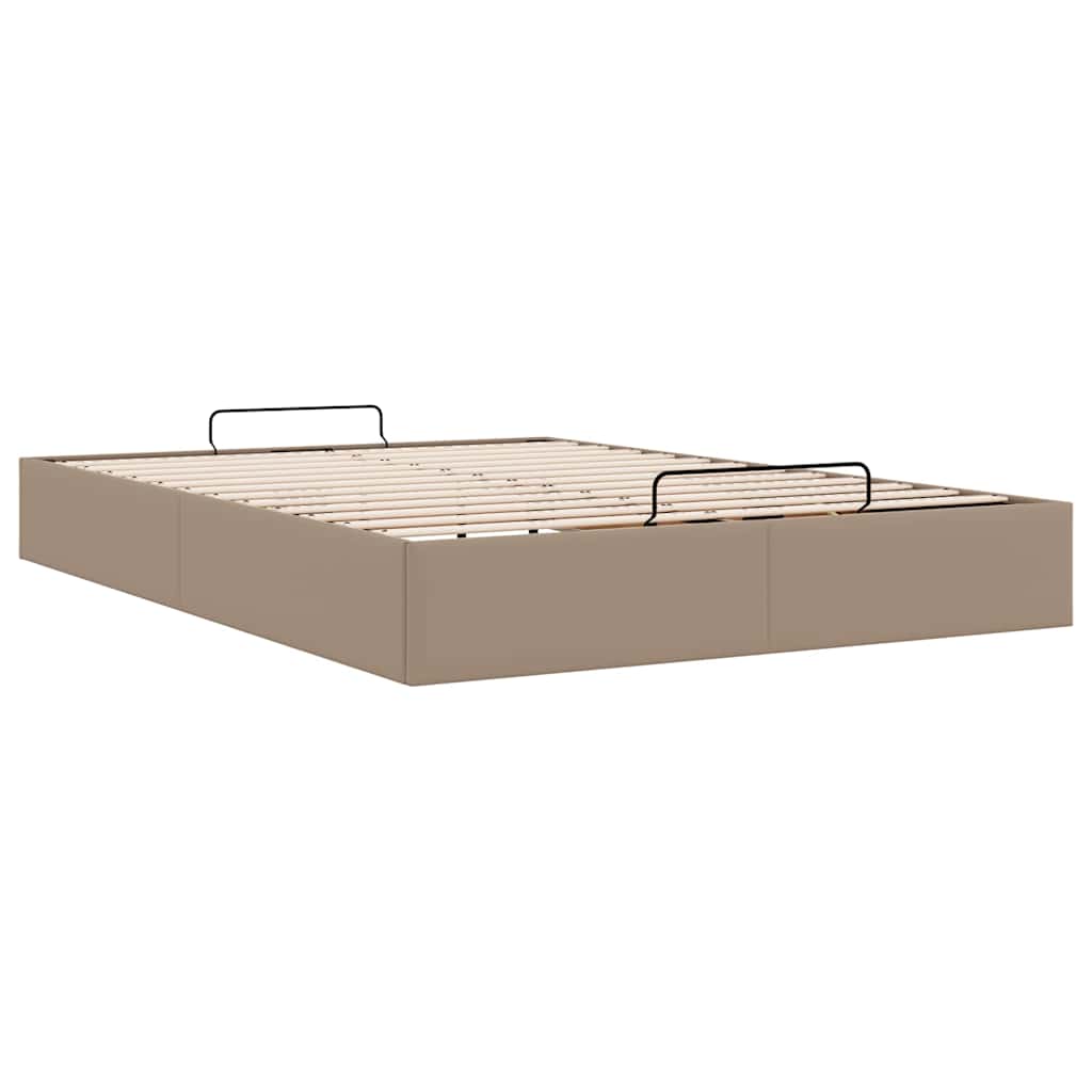 vidaXL Οθωμανικό κρεβάτι χωρίς στρώμα Cappucino 80x200 cm Faux Leather
