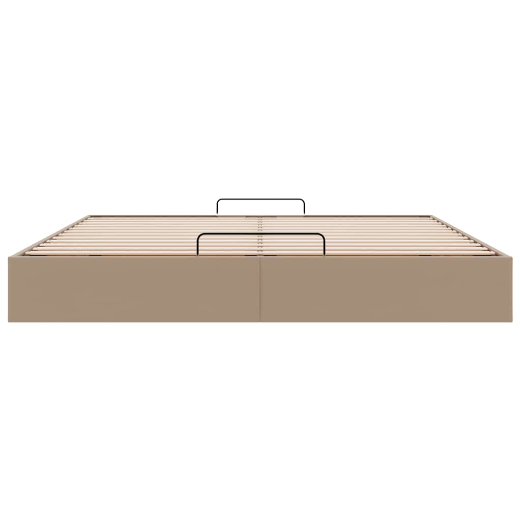 vidaXL Οθωμανικό κρεβάτι χωρίς στρώμα Cappucino 80x200 cm Faux Leather