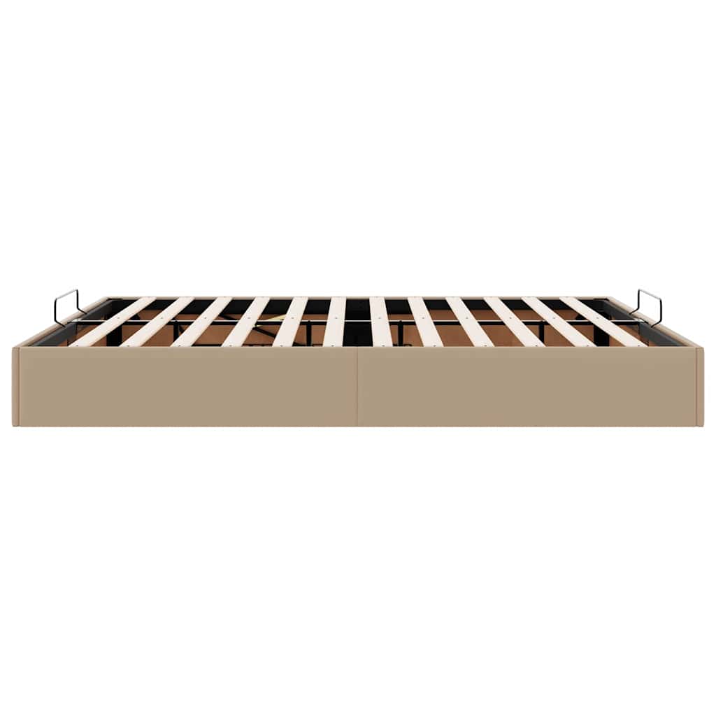 vidaXL Οθωμανικό κρεβάτι χωρίς στρώμα Cappucino 80x200 cm Faux Leather