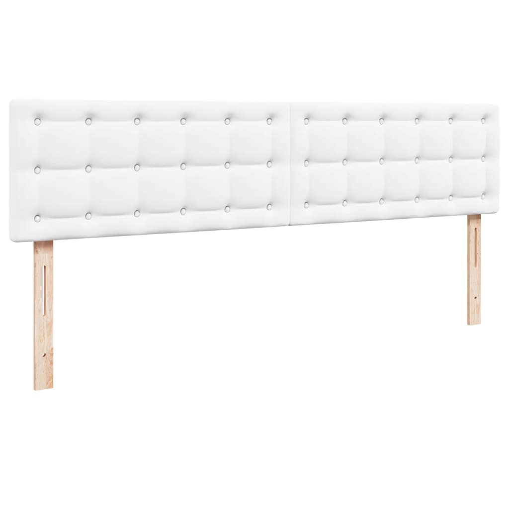 vidaXL Οθωμανικό κρεβάτι με στρώμα Λευκό 160x200cm Faux Leather