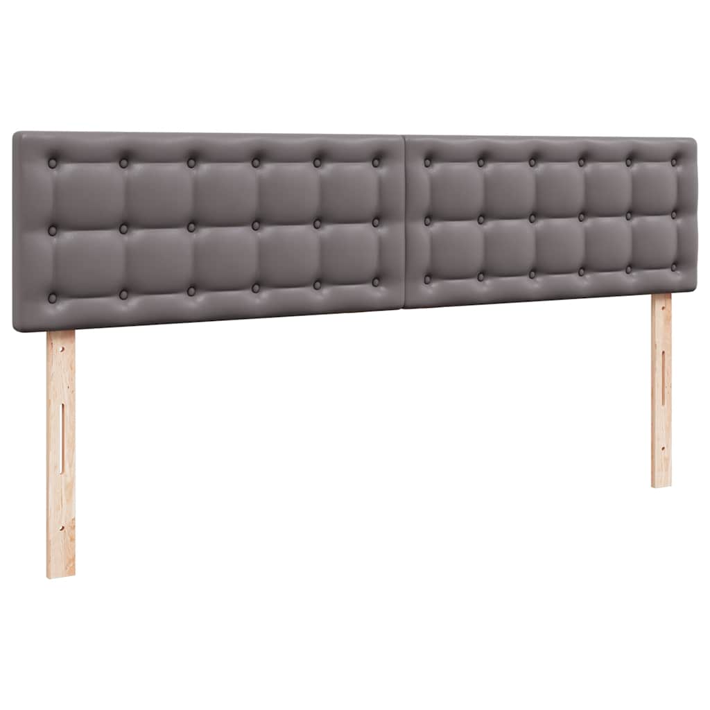 vidaXL Οθωμανικό κρεβάτι με στρώμα Γκρι 180x200cm Faux Leather