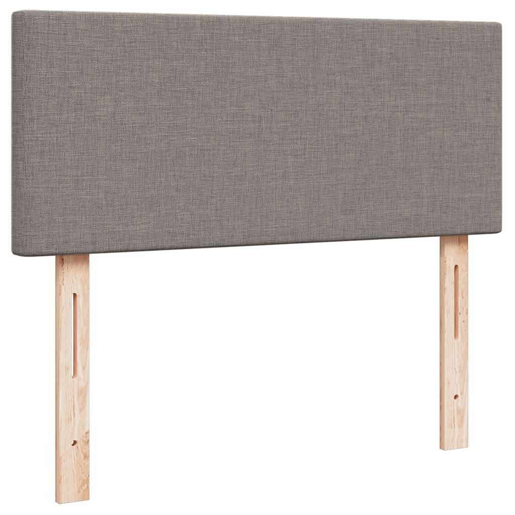 vidaXL Οθωμανικό κρεβάτι με στρώμα Taupe 120x190 cm Ύφασμα