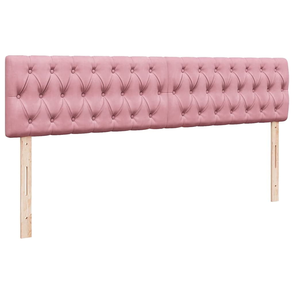 vidaXL Οθωμανικό κρεβάτι με στρώμα ροζ 180x200cm Velvet
