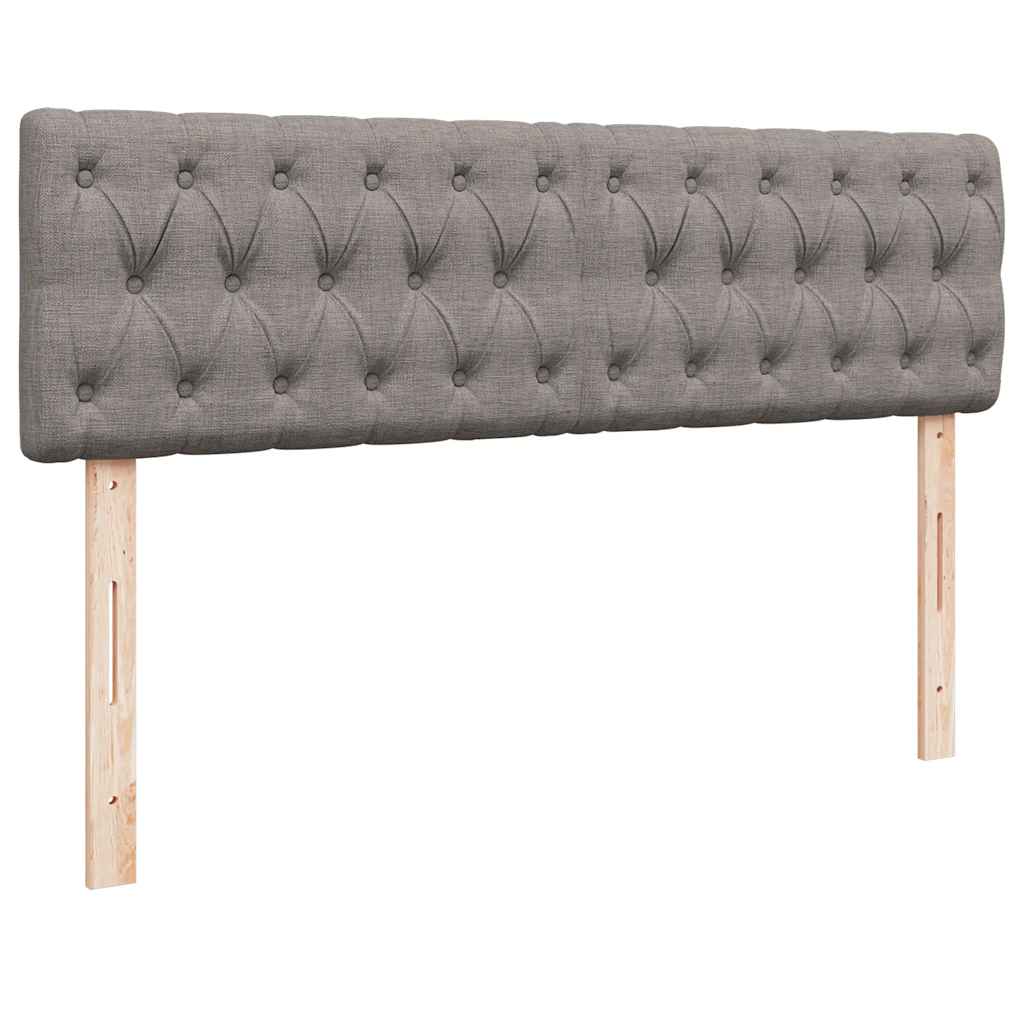 vidaXL Οθωμανικό κρεβάτι με στρώματα Taupe 160x200cm ύφασμα