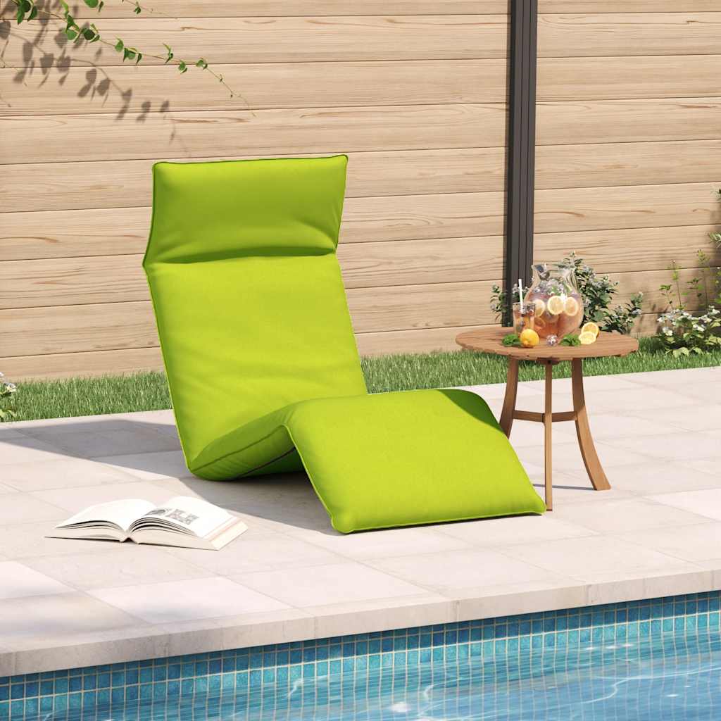 vidaXL Ξαπλώστρα Πτυσσόμενη Ανοιχτό Πράσινο 175x54x8,5 εκ. από Ύφασμα Oxford