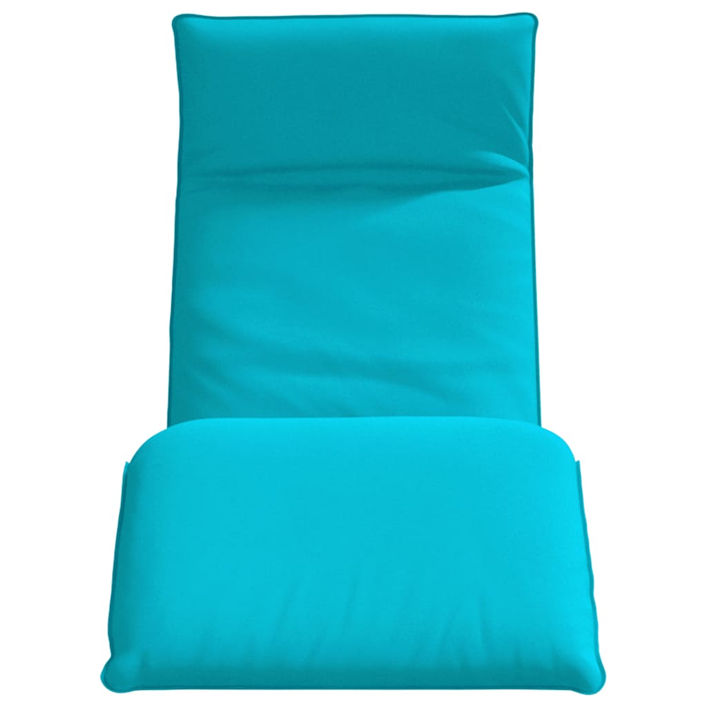 vidaXL Ξαπλώστρα Πτυσσόμενη Τυρκουάζ 175x54x8,5 εκ. από Ύφασμα Oxford