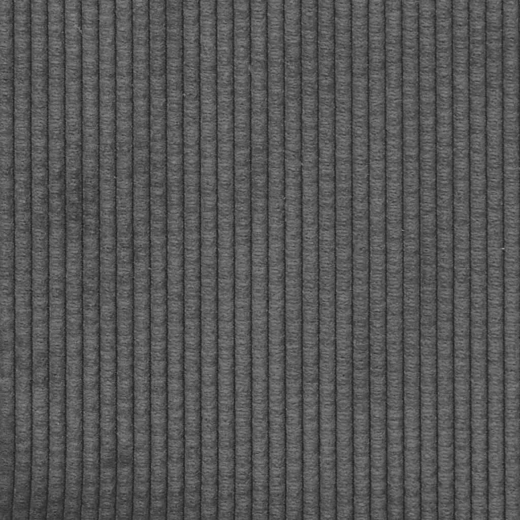vidaXL Πολυθρόνα-Καναπές με Μπράτσα από Ύφασμα Corduroy 54 εκ. Σκούρο Γκρι