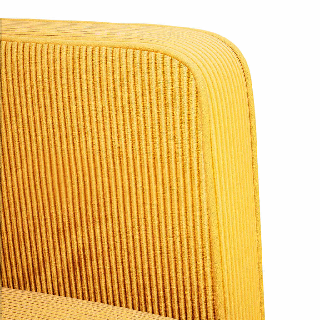 vidaXL Καναπές Loveseat Αν. κίτρινο 109 εκ. ύφασμα Corduroy