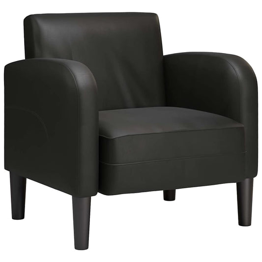 vidaXL Καναπές-καρέκλα με μπράτσα Μαύρο 54 cm Faux Leather