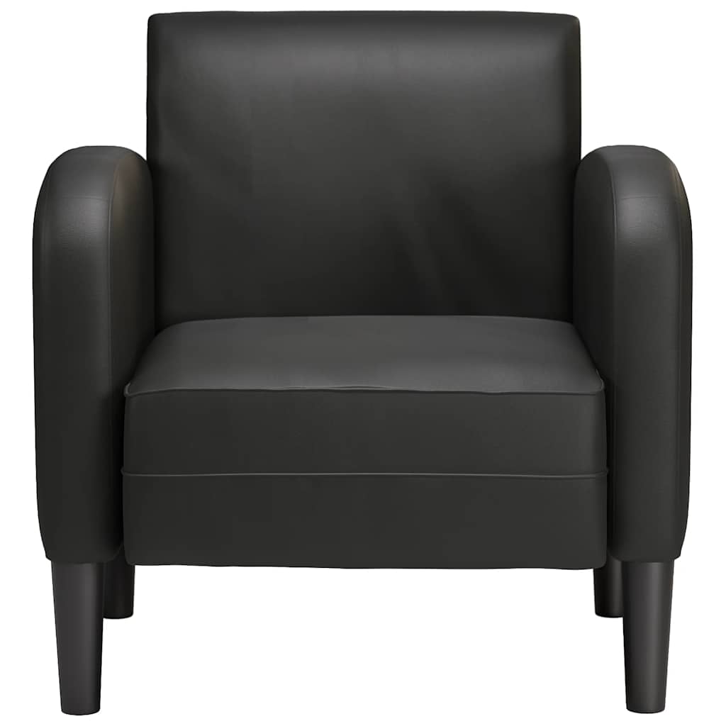vidaXL Καναπές-καρέκλα με μπράτσα Μαύρο 54 cm Faux Leather