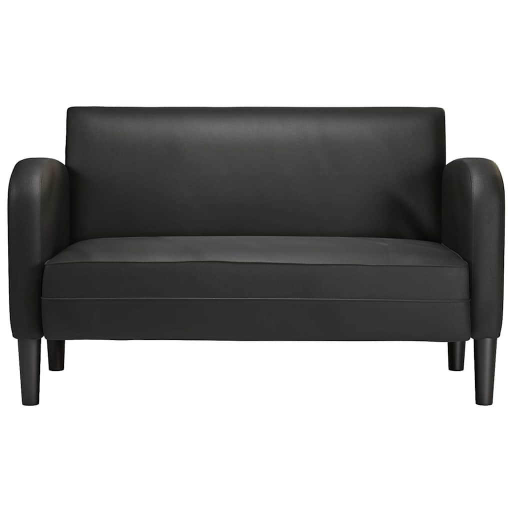 vidaXL καναπές Loveseat Μαύρο 110 cm Faux Leather