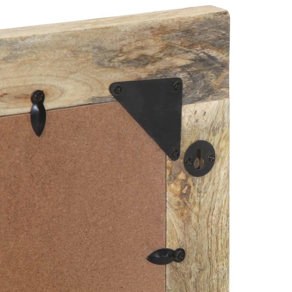 vidaXL Καθρέφτης Μπάνιου 50x70 εκ. από Μασίφ Ξύλο Μάνγκο/Γυαλί