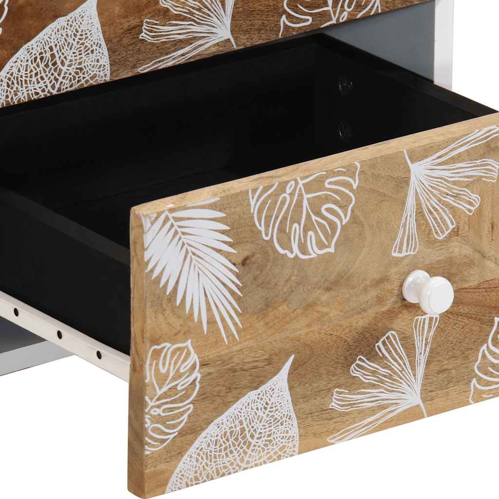 vidaXL Κομοδίνα 2 τεμάχια 40x33,5x46 cm μασίφ ξύλο Mango