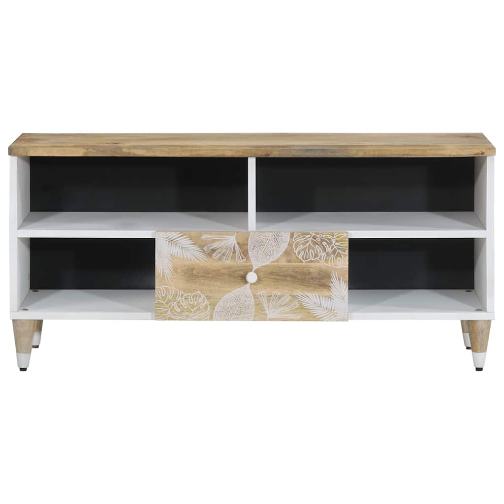 ντουλάπι τηλεόρασης vidaXL 100x33,5x46 cm μασίφ ξύλο Mango